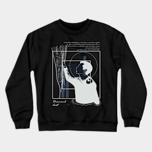 Diamond dust, cast over a black sea version 7 Crewneck Sweatshirt